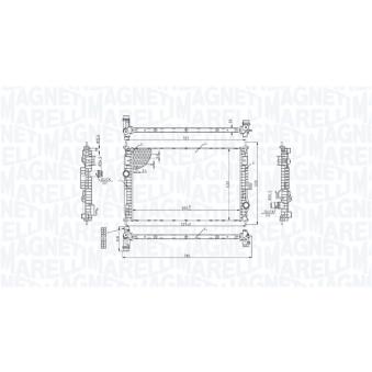 Radiateur, refroidissement du moteur MAGNETI MARELLI 350213221800 pour PEUGEOT J5 PureTech 110 - 110cv