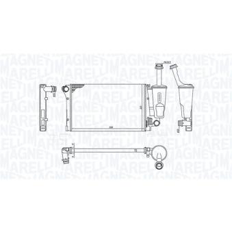 Radiateur, refroidissement du moteur MAGNETI MARELLI 350213381000 pour FIAT PANDA 1.2 - 60cv