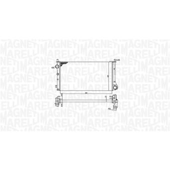 Radiateur, refroidissement du moteur MAGNETI MARELLI 350213382000 pour FIAT PANDA 1.2 - 60cv