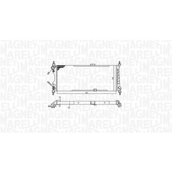 Radiateur, refroidissement du moteur MAGNETI MARELLI OEM 1300151
