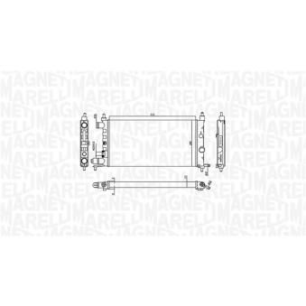 Radiateur, refroidissement du moteur MAGNETI MARELLI OEM 90531547