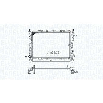 Radiateur, refroidissement du moteur MAGNETI MARELLI 350213832000 pour ALFA ROMEO 145 1.4 i - 90cv