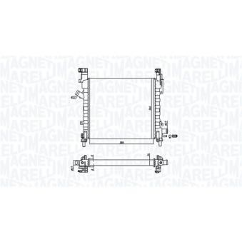Radiateur, refroidissement du moteur MAGNETI MARELLI [350213924000]