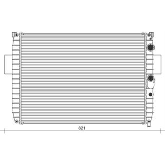 Radiateur, refroidissement du moteur MAGNETI MARELLI 350213938000 pour IVECO DAILY 49-12 V 122cv