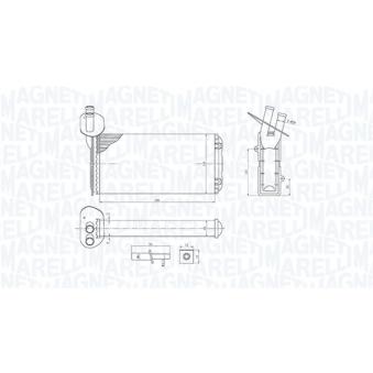 Système de chauffage MAGNETI MARELLI 350218410000 pour INNOCENTI MINI 2.5 Syncro - 110cv