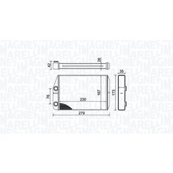 Système de chauffage MAGNETI MARELLI 350218443000 pour VOLVO V70 2.2 HDI 110 - 110cv