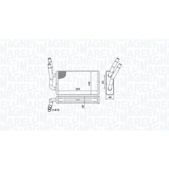 Système de chauffage MAGNETI MARELLI 350218450000 pour FORD TRANSIT 2.2 TDCi - 100cv