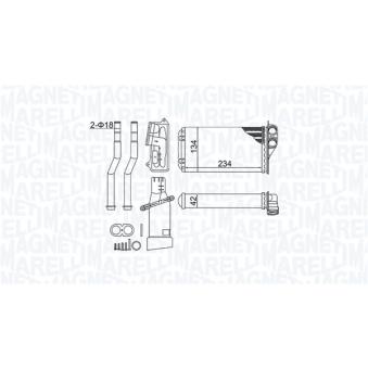 Système de chauffage MAGNETI MARELLI OEM 870500H020