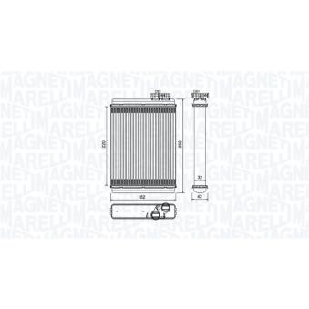 Système de chauffage MAGNETI MARELLI 350218471000 pour DODGE JOURNEY 2.0 TDI - 143ch