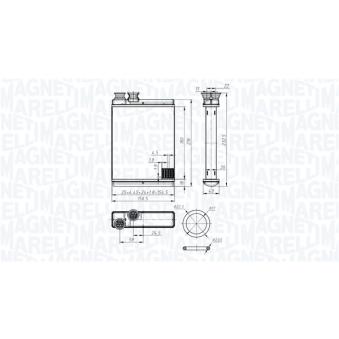 Système de chauffage MAGNETI MARELLI 350218486000 pour FORD CAPRI 1.2 THP 110 - 110cv