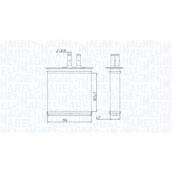 Système de chauffage MAGNETI MARELLI 350218493000 pour BMW Série 7 60 1.2 - 60cv