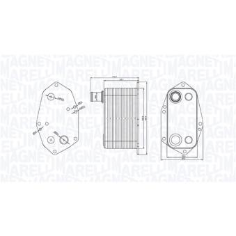 Radiateur d'huile MAGNETI MARELLI 350300000200 pour BMW Série 3 330 xd - 184cv