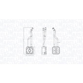 Radiateur d'huile MAGNETI MARELLI 350300003800 pour SEAT LEON 1.4 16V - 75cv