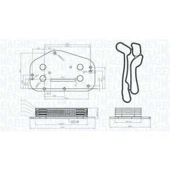 Radiateur d'huile MAGNETI MARELLI OEM 5650833