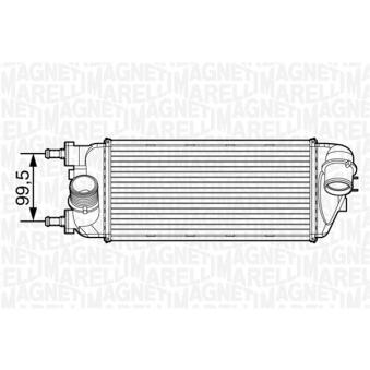 Intercooler, échangeur MAGNETI MARELLI 351319201500 pour AUDI Q3 1.3 D Multijet - 95cv