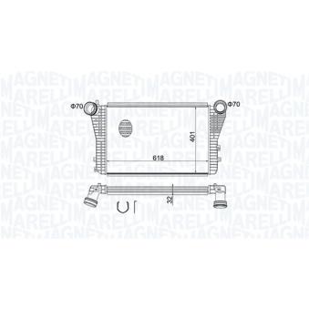 Intercooler, échangeur MAGNETI MARELLI [351319204030]