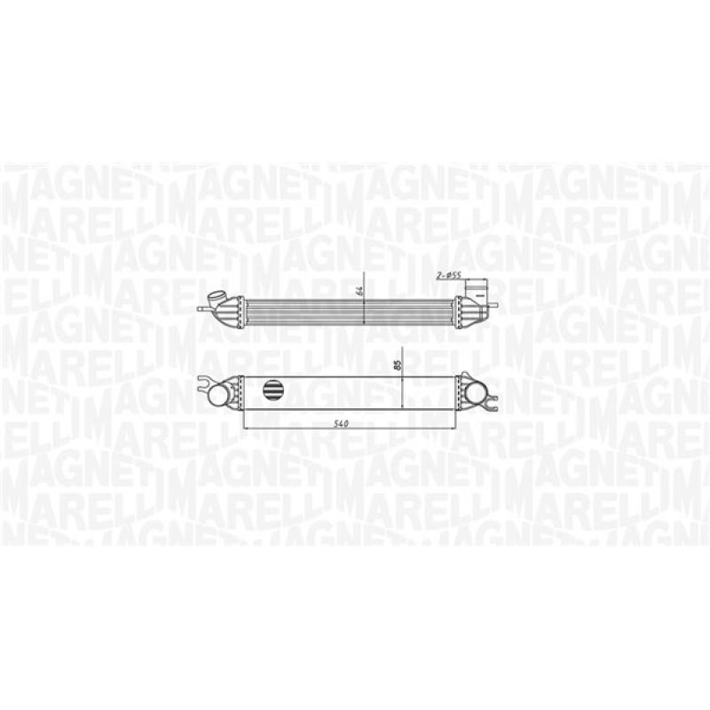 Refroidisseur d'air de suralimentation MAGNETI MARELLI 351319204290 - Visuel 1