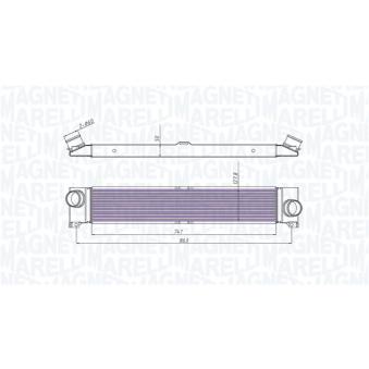 Intercooler, échangeur MAGNETI MARELLI [351319204310]