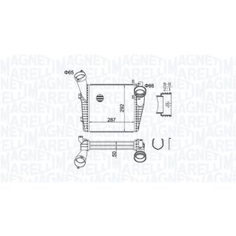 Intercooler, échangeur MAGNETI MARELLI 351319204400 pour AUDI Q7 3.0 TDI - 245cv