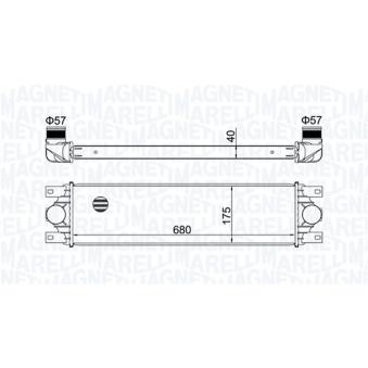 Intercooler, échangeur MAGNETI MARELLI OEM 4500847 Intercooler, échangeur MAGNETI MARELLI OEM 4500847