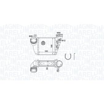 Intercooler, échangeur MAGNETI MARELLI [351319204870]