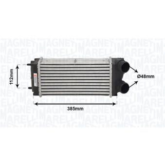 Intercooler, échangeur MAGNETI MARELLI [351319205090]