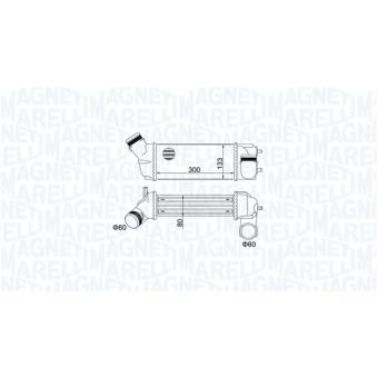 Refroidisseur d'air de suralimentation MAGNETI MARELLI OEM 0384K0