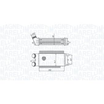 Intercooler, échangeur MAGNETI MARELLI [351319205290]