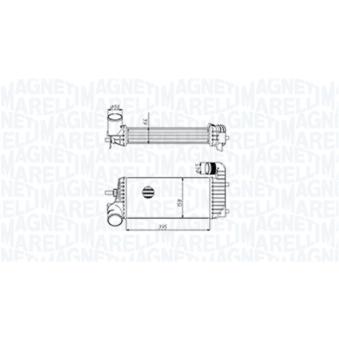 Intercooler, échangeur MAGNETI MARELLI [351319205440]