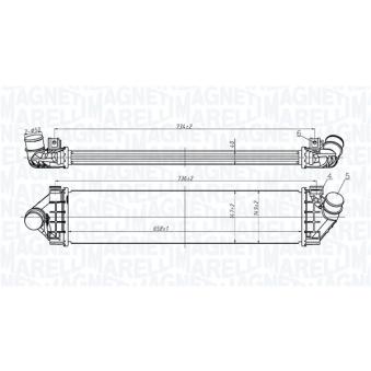 Intercooler, échangeur MAGNETI MARELLI 351319206200