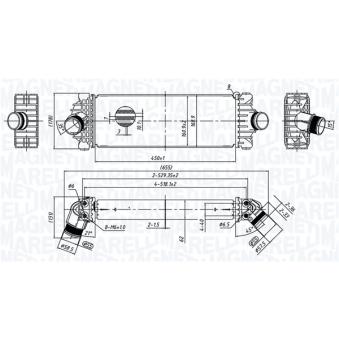 Intercooler, échangeur MAGNETI MARELLI [351319206230]