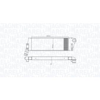 Intercooler, échangeur MAGNETI MARELLI [351319206240]