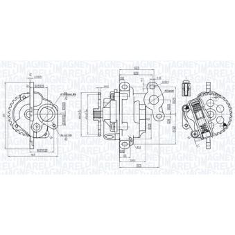 Pompe à huile MAGNETI MARELLI 351516000011 pour MAZDA 6 2.2 TDCi - 110cv