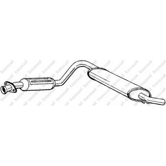 Silencieux avant BOSAL OEM 7700794292