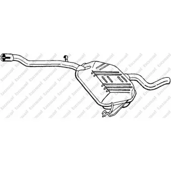 Silencieux central BOSAL 278-327