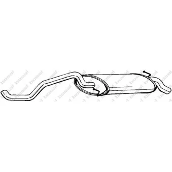 Silencieux arrière BOSAL 278-461