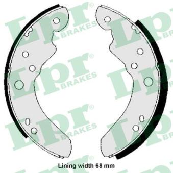 Jeu de mâchoires de frein LPR OEM 76VB2200CA