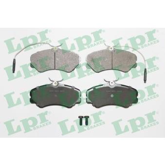 Jeu de 4 plaquettes de frein avant LPR OEM 95667765 Jeu de 4 plaquettes de frein avant LPR OEM 95667765
