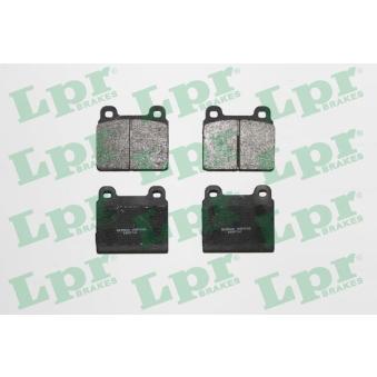 Jeu de 4 plaquettes de frein avant LPR OEM 251698151