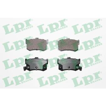 Jeu de 4 plaquettes de frein arrière LPR [05P079]