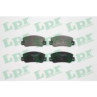 Jeu de 4 plaquettes de frein arrière LPR OEM 9940969 Jeu de 4 plaquettes de frein arrière LPR OEM 9940969