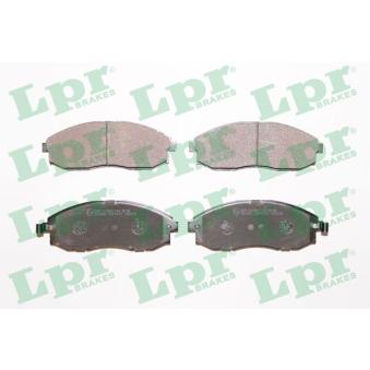 Jeu de 4 plaquettes de frein avant LPR 05P1015 pour TOYOTA TERCEL 2.5 CRDi - 110cv