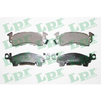 Jeu de 4 plaquettes de frein avant LPR 05P1032