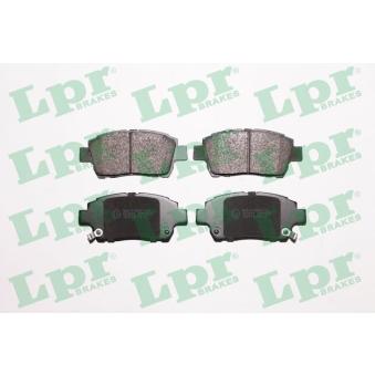 Jeu de 4 plaquettes de frein avant LPR 05P1062 pour TOYOTA COROLLA 1.6 VVT-i - 110cv