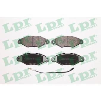 Jeu de 4 plaquettes de frein avant LPR 05P1106 pour NISSAN KUBISTAR dCi 85 - 84cv