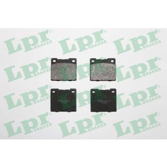 Jeu de 4 plaquettes de frein avant LPR OEM 270164 Jeu de 4 plaquettes de frein avant LPR OEM 270164