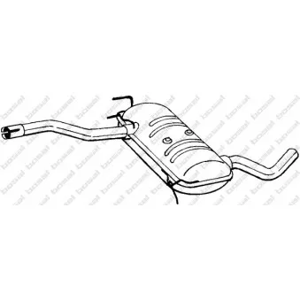 Silencieux central BOSAL OEM 7700847145