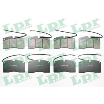 Jeu de 4 plaquettes de frein avant LPR OEM 5010151214