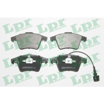 Jeu de 4 plaquettes de frein avant LPR 05P1205 pour VOLKSWAGEN TRANSPORTER - COMBI 2.5 TDI 4motion - 174cv