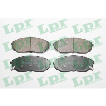 Jeu de 4 plaquettes de frein avant LPR [05P1207]